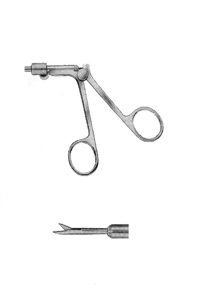 İZOLESİZ MAKAS P MODEL SAPLI  ÇAP : 5MM L:36CM